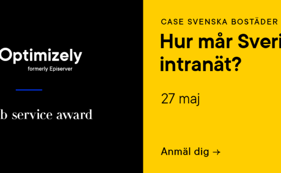 Optimizely webbinar 27 maj - Hur mår Sveriges intranät? Case Svensk Bostäder