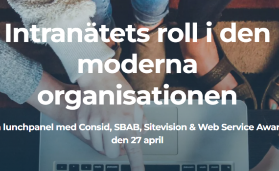 Event 27 april - Intranätets roll i den moderna organisationen