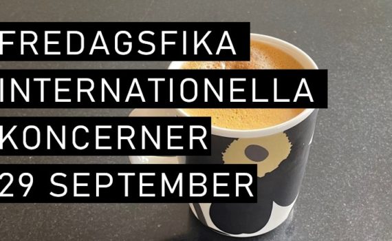 Spaningar från fredagsfika intranät för internationella koncern – 29 september