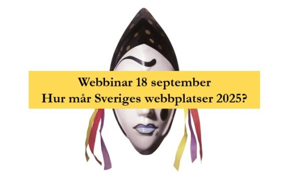 Webbinar 18 september: Hur mår Sveriges webbplatser 2025