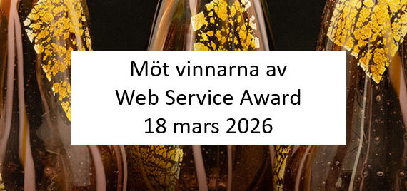 Möt vinnarna av Web Service Award – 18 mars 2026