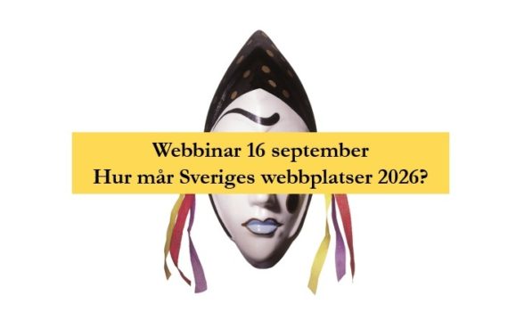 Webbinar 16 september: Hur mår Sveriges webbplatser 2026